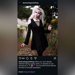 Dark Cottage Occultist Dress